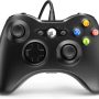 YAEYE Wired Controller for Xbox 360, Game Controller for 360 with Dual-Vibration Turbo Compatible with Xbox 360/360 Slim and PC Windows 7,8,10,11 - Image 1