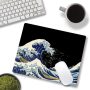 Mouse Pad, Japanese Sea Wave Design Mouse Pad, Washable Square Cloth Mousepad for Gaming Office Laptop, Non-Slip Rubber Computer Mouse Pads for Wireless Mouse, Cool Mouse Pads for Desk - Image 4