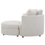 Holley Oversized Fabric Accent Chair with Storage Ottoman - Image 3