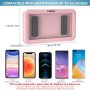TOBRBE Shower Phone Holder Waterproof 360°Rotation, Any Angle Adjustable,Mirror/Wall/Desktop Mount Phone Holder for Bathtub Tray Shower Bathroom Kitchen(Pink) - Image 1