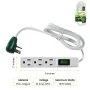 3-Outlet Power Strip 2.5 ft. Heavy Duty Cord 3-Outlet White - Image 2