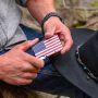 The Ridge Wallet - Aluminum: Cash Strap - Stars and Stripes - Image 3