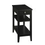 American Heritage 3 Tier Black End Table - Image 5