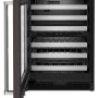 KitchenAid - 46-Bottle Dual-Zone Wine Cellar with Glass Door and Metal-Front Racks - Black Stainless Steel - Image 4
