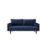 Womble 69.7 in. Space Blue Velvet 2-Seater Lawson Sofa with Square Arms - Image 1