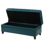 Juliana Tufted Teal PU Leather Storage Bench - Image 4