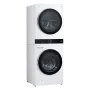 LG - 5.0 Cu. Ft. HE Smart Front Load Washer and 7.8 Cu. Ft. Electric Dryer WashTower with Steam and Ventless Heat Pump Tech - White - Image 2