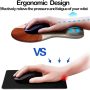 DOOKE Ergonomic Mouse Pad with Wrist Support and Coaster,Mouse Pads with Non-Slip PU Base for Home Office Working Studying Easy Typing & Pain Relief Aesthetic Art - Image 2