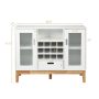 Wood Wine Storage Cabinet Sideboard Console Buffet Server - Image 3