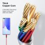 USB C Cable 1ft 3Pack, USB A to Type C Charger Fast Charging, USB C Charger Cable Nylon Braided USB C Cord for iPhone 15/15 Plus/15 Pro/15 Pro Max, Samsung Galaxy S23/S22/S21/S20, Note 10 9-Red - Image 5