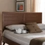 Baxton Studio Seren Mid-Century Modern Walnut Brown Finished Wood King Size Headboard - Image 4