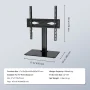 KFFKFF TV Stand Mount Swivel Universal TV Stand for 32"-55" TVs Adjustable Height - Image 5