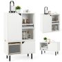 Stackable Bookcase with Adjustable Shelf and Cubes - Image 3