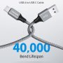 Long USB C Cable 8ft, 2-Pack, 3A Fast Charging, USB A to USB C Charger Cable Braided for iPhone 16 15 Pro Max Plus, for Samsung Galaxy S24 S23 S22 S21 S20 S10 S9 A54 A35 A15 A14 - Image 5