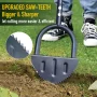 Colwelt Saw-Tooth Manual Edger,Half Moon Lawn Edger with T-Grip (38in) - Image 4