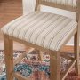 Kendra 26 in. Graywash High Back Wood Counter Stool with Fabric Seat - Image 4