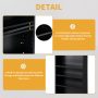 36" H Multimedia Storage Cabinet DVD Rack Book Shelf Organizer Stand Audio Tower - Image 2