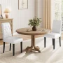 Alden Design Dining Chair, Set of 2, White - Image 2