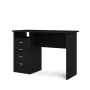 Tvilum Warner 4 Drawer Office Desk with 1 Shelf for Adults, Black Woodgrain - Image 4