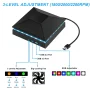 Celectigo Cooling Fan for Xbox Series X, 2-USB Interfaces 3-Levels of Adjustable Speed with RGB LED Lights, Dust Cover Low Noise Fan Xbox Accessories - Image 2