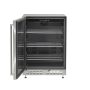 Coyote - Outdoor Living 24" 5.1 Cu. Ft. Built-in Compact Refrigerator with Reversible Hinge - Stainless Steel - Image 3