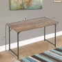 PayLessHere 47 inch Computer Desk Modern Writing Desk, Simple Study Table, Industrial Office Desk, Sturdy Laptop Table for Home Office, Vintage - Image 3