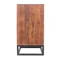 The Urban Port 58 in. x 17 in. Spacious Brown and Black 6-Drawer Chest Dresser with Metal Base - Image 2