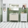Homfa Bathroom Storage Tower, Narrow Linen Cabinet with Door and Drawers, Tall Bathroom Storage Cabinet for Small Spaces, White - Image 5