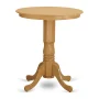 East West Furniture Eden 36" Wood Counter Height Dining Table in Oak - Image 3