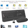 Wireless Keyboard and Mouse, UHURU 2.4GHz Full-Sized Ergonomic Keyboard and Mouse Combo with Palm Rest, Wireless Keyboard with 3 Level Adjustable DPI Mouse for PC, Laptop, Windows XP/7/8/10(Grey) - Image 6