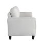 Lifestyle Solutions Alexa Loveseat with Curved Arms, Coffee Fabric - Image 4