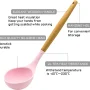 Cooking Utensils Set, Caliamary 13 PCS Silicone Kitchen Utensils Set with Holder Spoons Spatulas Tongs Whisk for Cooking, Non-Stick Heat Resistan Kitchen Tools and Gadgets with Wooden Handle - Image 3