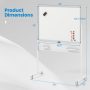 Mobile Whiteboard Adjustable Double-Sided Magnetic Board with Pegboard - Image 3