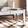 SEI Furniture Mirage Mirrored Coffee Table in Distressed Silver - Image 4