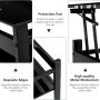 Sumdeal Lift Top Coffee Table,Glass Coffee Table with Storage Shelf & Metal Frame,Coffee Table Lift Top, Lift Tabletop Dining Table for Home Living Room, Office - Image 3