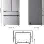 LG - 36-in Standard-Depth MAX 29.6 Cu. Ft. 4-Door French Door Smart Refrigerator with Full-Convert Drawer - Stainless Steel - Image 4