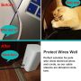 25 Feet - 1/2 inch Cord Protector Split Wire Loom Braided Cable Sleeve, Management and Organizer, Protectors for Television, Audio, Computer Cables, Prevent Pet from Chewing Cords - Black - Image 2