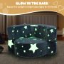 2-in-1 Convertible Glow in the Dark Kids Sofa with Removable Washable Cover - Image 6