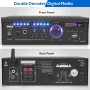 Pyle PCAU46BA Bluetooth Home Audio Amplifier System w/ Blue LED Display - Image 3