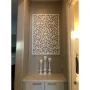 Ginger Dove 4 ft. x 32 in. White Vinyl Decorative Screen Panel - Image 4