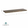 24 in. x 8 in. x 0.75 in. Medium Wood Stain Decorative Wall Shelf - Image 3