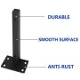 4 Pcs 16"Floating Shelf Bracket Stainless Steel Heavy Duty Black Brackets Blind - Image 4