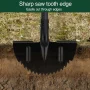 FLY HAWK Manual Grass Edger, 36 inch Heavy Duty gardening tools long handled Lawn edger for GardenS idewalk, Black - Image 3