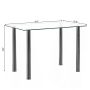 5Pcs Dining Set Kitchen Room Table Set Dining Table and 4 Leather Chairs - Image 5