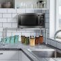 15 in. H x 14 in. W x 30 in. D Simple Deluxe 1-Shelf Shelving Silver Adjustable Storage Units, Steel Organizer Wire Rack - Image 5