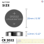 PoundMax CR 2032 Batteries 3v Lithium Coin Cell Battery Combo Pack - 20 Count - Image 3