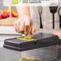 15-In-1 Vegetable Fruit Chopper Cutter Food Onion Veggie Dicer Slicer Kitchen - Image 4