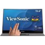 ViewSonic - TD1655 15.6" LCD FHD Touch Screen Monitor (USB-C, Mini HDMI) - Black - Image 1