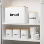 Good Cooking Bamboo Food Storage Bread Box 5 Piece Set with Bamboo Cutting Board - Image 2