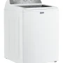 Maytag - 4.8 Cu. Ft. Top Load Impeller Washer with Quick Wash Cycle and Soft Close Glass Lid - White - Image 2